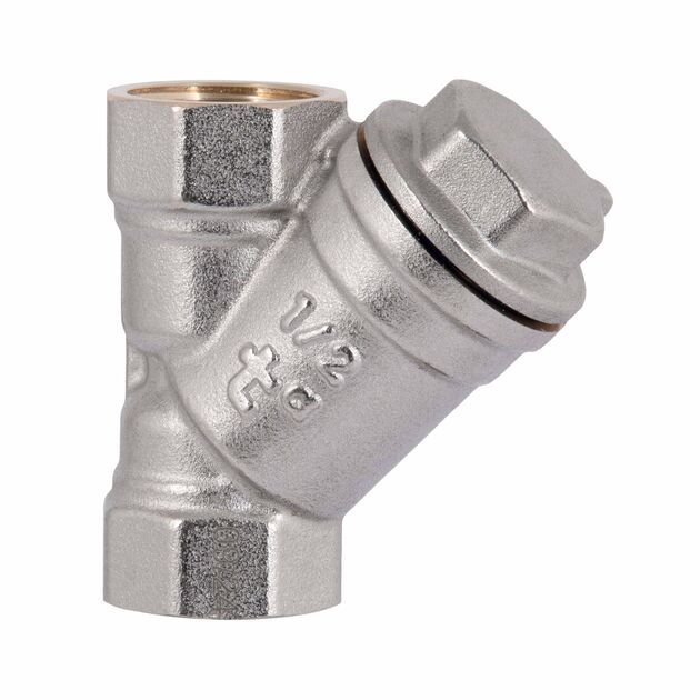 Фильтр грубой очистки Thermo Alliance Standart 1/2"ВВ никель для воды косой TAS124W15, фото , зображення 4 | SNABZHENIE.com.ua Фильтр грубой очистки Thermo Alliance Standart 1/2"ВВ никель для воды косой TAS124W15, фото , зображення 4 | SNABZHENIE.com.ua