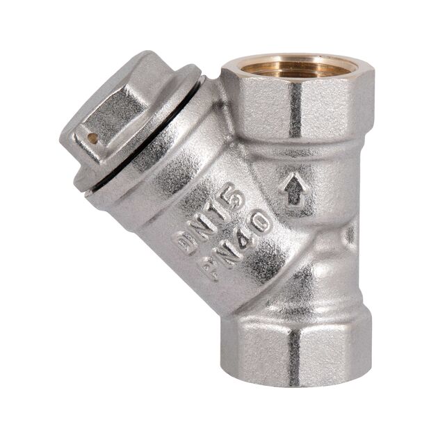 Фильтр грубой очистки Thermo Alliance Standart 1/2"ВВ никель для воды косой TAS124W15, фото , зображення 5 | SNABZHENIE.com.ua Фильтр грубой очистки Thermo Alliance Standart 1/2"ВВ никель для воды косой TAS124W15, фото , зображення 5 | SNABZHENIE.com.ua