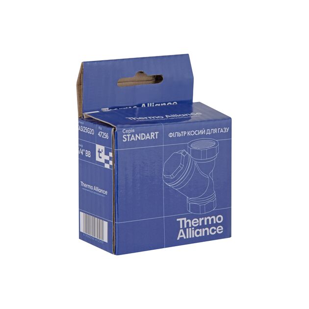 Фильтр Thermo Alliance Standart для газа 3/4"ВВ никель, косой TAS125G20, фото , изображение 8 | SNABZHENIE.com.ua Фильтр Thermo Alliance Standart для газа 3/4"ВВ никель, косой TAS125G20, фото , изображение 8 | SNABZHENIE.com.ua