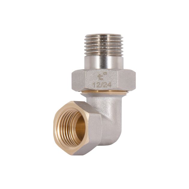 Сгон-американка Thermo Alliance Standart 1/2"ВН никель, угловой TAS191W15, фото  | SNABZHENIE.com.ua