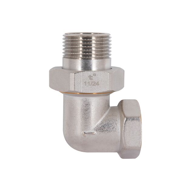 Сгон-американка Thermo Alliance Standart 1"ВН никель, угловой TAS191W25, фото , изображение 3 | SNABZHENIE.com.ua Сгон-американка Thermo Alliance Standart 1"ВН никель, угловой TAS191W25, фото , изображение 3 | SNABZHENIE.com.ua
