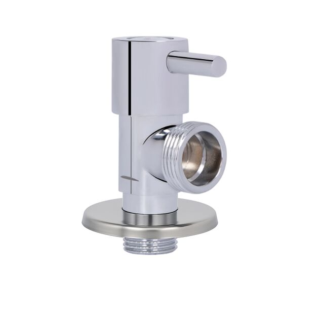 Кран угловой Thermo Alliance Standart (ручка палочка) с керам.буксой 1/2"Н х 1/2"Н SF343W1515, фото , зображення 3 | SNABZHENIE.com.ua Кран угловой Thermo Alliance Standart (ручка палочка) с керам.буксой 1/2"Н х 1/2"Н SF343W1515, фото , зображення 3 | SNABZHENIE.com.ua
