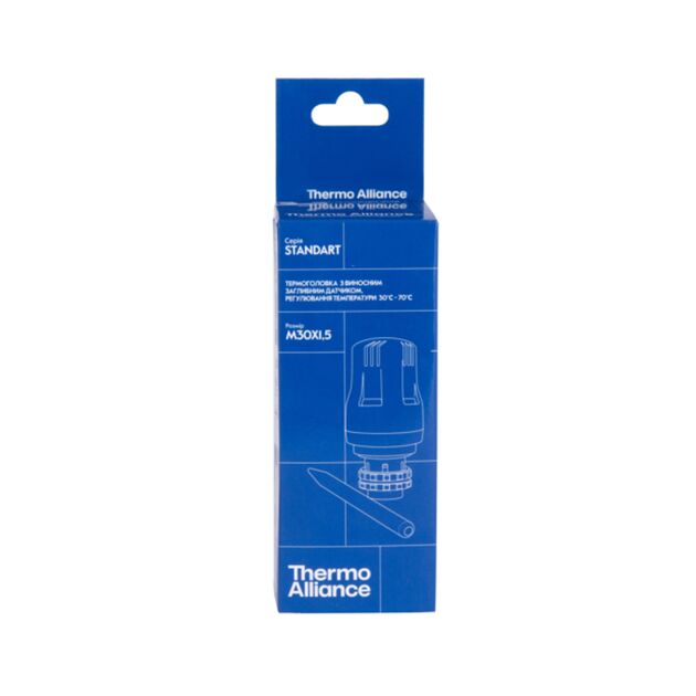 Термоголовка Thermo Alliance Standart М30х1,5 (30-70℃) с выносным датчиком TAS34170, фото , зображення 4 | SNABZHENIE.com.ua Термоголовка Thermo Alliance Standart М30х1,5 (30-70℃) с выносным датчиком TAS34170, фото , зображення 4 | SNABZHENIE.com.ua