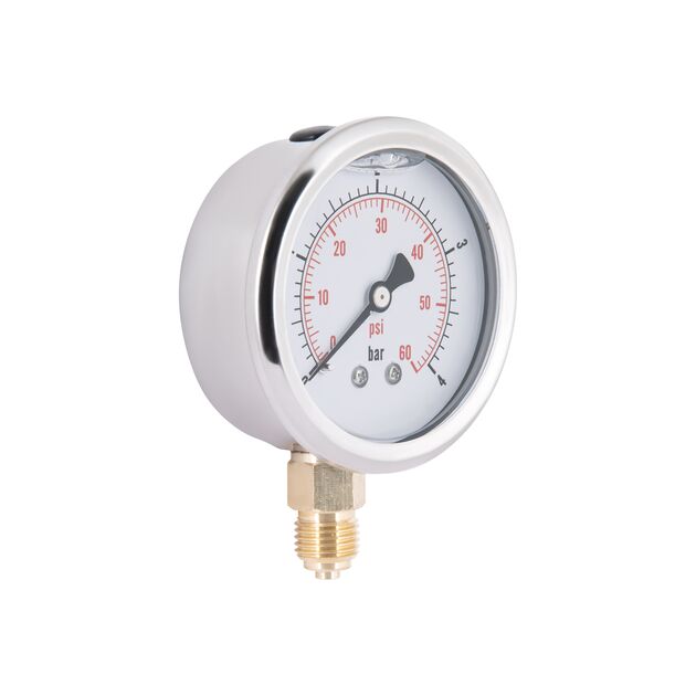 Манометр с глицерином Thermo Alliance Forte 4 бар, 1/4"Н, нижнее подключение TAF170G4B, фото , изображение 4 | SNABZHENIE.com.ua Манометр с глицерином Thermo Alliance Forte 4 бар, 1/4"Н, нижнее подключение TAF170G4B, фото , изображение 4 | SNABZHENIE.com.ua