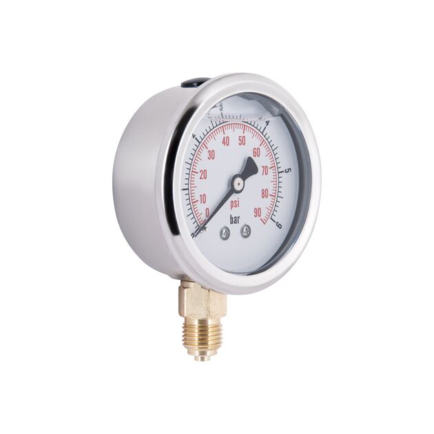 Манометр с глицерином Thermo Alliance Forte 6 бар, 1/4"Н, нижнее подключение TAF170G6B, фото , изображение 4 | SNABZHENIE.com.ua Манометр с глицерином Thermo Alliance Forte 6 бар, 1/4"Н, нижнее подключение TAF170G6B, фото , изображение 4 | SNABZHENIE.com.ua