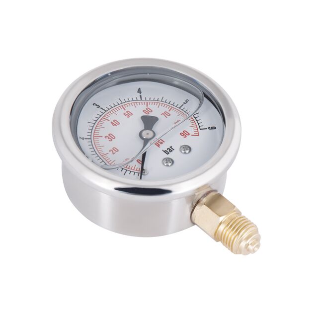 Манометр с глицерином Thermo Alliance Forte 6 бар, 1/4"Н, нижнее подключение TAF170G6B, фото , изображение 5 | SNABZHENIE.com.ua Манометр с глицерином Thermo Alliance Forte 6 бар, 1/4"Н, нижнее подключение TAF170G6B, фото , изображение 5 | SNABZHENIE.com.ua