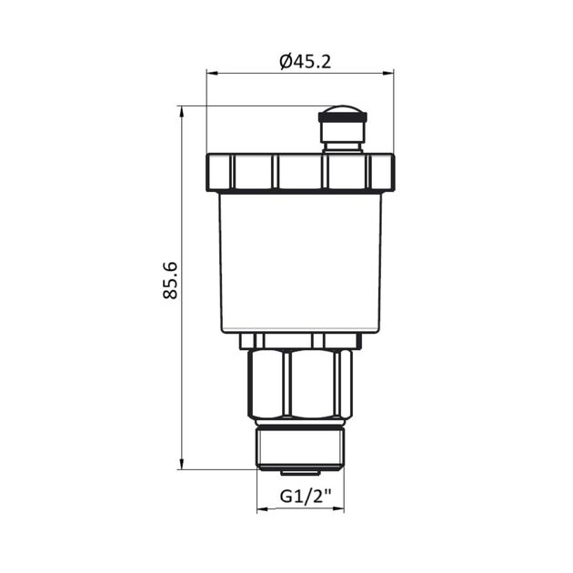Воздухоотводчик Thermo Alliance Forte 1/2"Н хром, автоматический TAF28115, фото , зображення 2 | SNABZHENIE.com.ua Воздухоотводчик Thermo Alliance Forte 1/2"Н хром, автоматический TAF28115, фото , зображення 2 | SNABZHENIE.com.ua