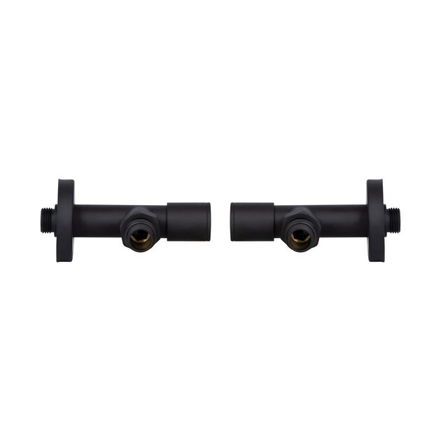 Комплект кранов Thermo Alliance Standart 1/2" Н для полотенцесушителя угловой черный SF395W15B, фото , зображення 4 | SNABZHENIE.com.ua Комплект кранов Thermo Alliance Standart 1/2" Н для полотенцесушителя угловой черный SF395W15B, фото , зображення 4 | SNABZHENIE.com.ua