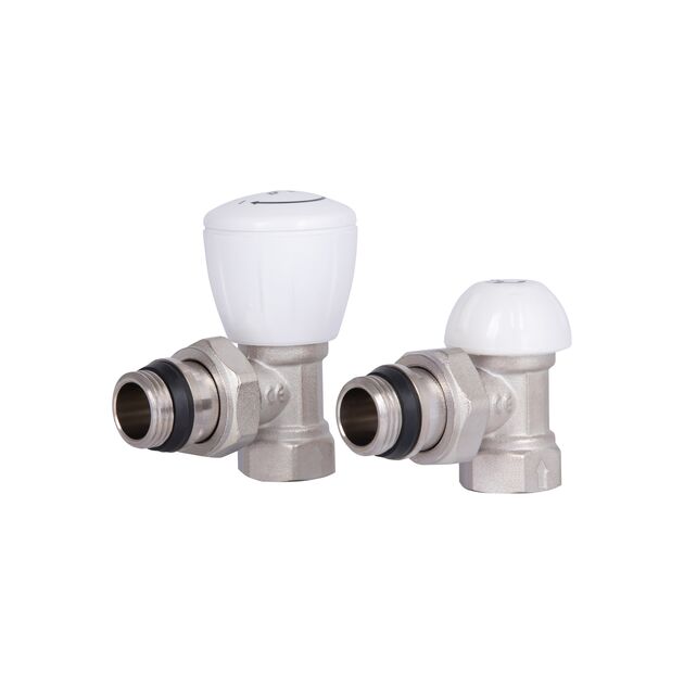 Комплект кранов радиаторных Thermo Alliance Standart 1/2"ВН угловой TAS232W15, фото  | SNABZHENIE.com.ua