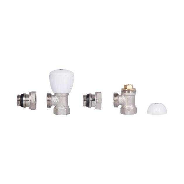 Комплект кранов радиаторных Thermo Alliance Standart 1/2"ВН угловой TAS232W15, фото , зображення 5 | SNABZHENIE.com.ua Комплект кранов радиаторных Thermo Alliance Standart 1/2"ВН угловой TAS232W15, фото , зображення 5 | SNABZHENIE.com.ua