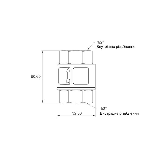 Обратный клапан Thermo Alliance Standart с латунным штоком 1/2"ВВ усиленный TAS246W15, фото , изображение 2 | SNABZHENIE.com.ua Обратный клапан Thermo Alliance Standart с латунным штоком 1/2"ВВ усиленный TAS246W15, фото , изображение 2 | SNABZHENIE.com.ua