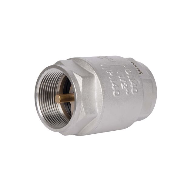 Обратный клапан с латунным штоком Thermo Alliance Forte 1 1/2"ВВ никель TAF240W40, фото , зображення 3 | SNABZHENIE.com.ua Обратный клапан с латунным штоком Thermo Alliance Forte 1 1/2"ВВ никель TAF240W40, фото , зображення 3 | SNABZHENIE.com.ua