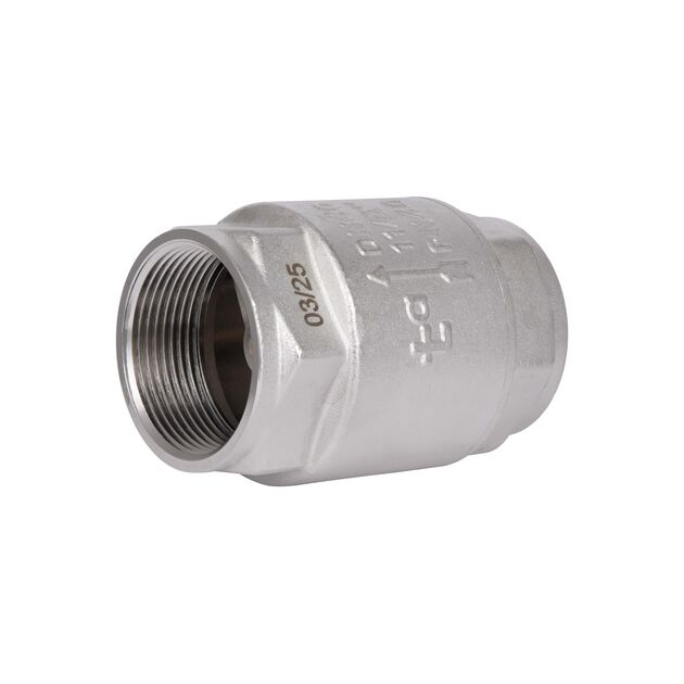 Обратный клапан с латунным штоком Thermo Alliance Forte 1 1/2"ВВ никель TAF240W40, фото , зображення 4 | SNABZHENIE.com.ua Обратный клапан с латунным штоком Thermo Alliance Forte 1 1/2"ВВ никель TAF240W40, фото , зображення 4 | SNABZHENIE.com.ua
