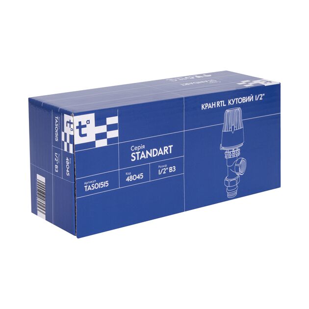 Thermo Alliance Standart Кран RTL угловой 1/2" ВН   TAS01515, фото , изображение 5 | SNABZHENIE.com.ua Thermo Alliance Standart Кран RTL угловой 1/2" ВН   TAS01515, фото , изображение 5 | SNABZHENIE.com.ua