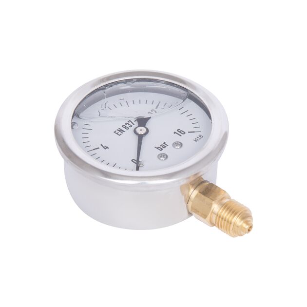 Thermo Alliance Forte Манометр глицериновый d63 мм, 1/4"Н с нижним подключением (латунь) 0–16 бар TAF170G16B, фото , изображение 5 | SNABZHENIE.com.ua Thermo Alliance Forte Манометр глицериновый d63 мм, 1/4"Н с нижним подключением (латунь) 0–16 бар TAF170G16B, фото , изображение 5 | SNABZHENIE.com.ua