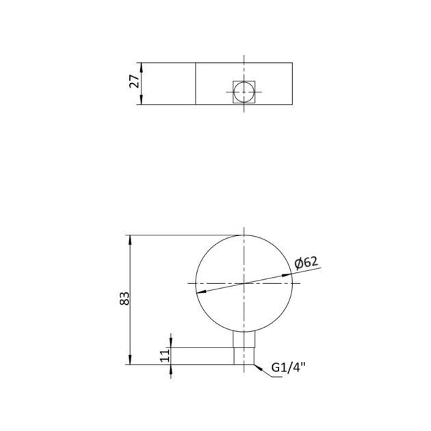 Thermo Alliance Forte Манометр глицериновый d63 мм, 1/4"Н с задним подключением (латунь) 0–10 бар TAF171G10B, фото , изображение 2 | SNABZHENIE.com.ua Thermo Alliance Forte Манометр глицериновый d63 мм, 1/4"Н с задним подключением (латунь) 0–10 бар TAF171G10B, фото , изображение 2 | SNABZHENIE.com.ua