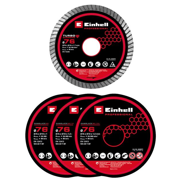 Шліфмашина відрізна акумуляторна Einhell Professional TP-CO 18/76-C Li BL - Solo безщіткова 16мм 18В 20000об/хв 0.67кг без АКБ та ЗП, фото , изображение 8 | SNABZHENIE.com.ua Шліфмашина відрізна акумуляторна Einhell Professional TP-CO 18/76-C Li BL - Solo безщіткова 16мм 18В 20000об/хв 0.67кг без АКБ та ЗП, фото , изображение 8 | SNABZHENIE.com.ua