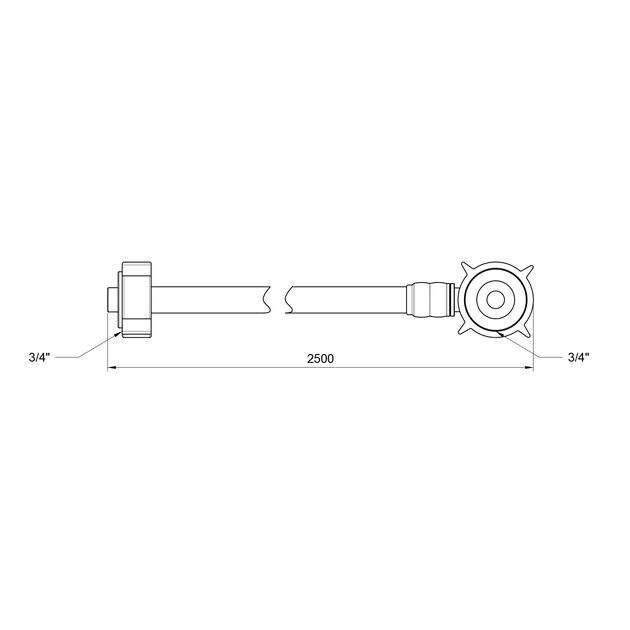 Шланг залив SD Plus для стиральной машины 250 см SD095W250, фото , зображення 2 | SNABZHENIE.com.ua Шланг залив SD Plus для стиральной машины 250 см SD095W250, фото , зображення 2 | SNABZHENIE.com.ua