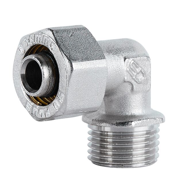 Уголок обжимной SD Plus 16х1/2" НР SD157W1615, фото  | SNABZHENIE.com.ua
