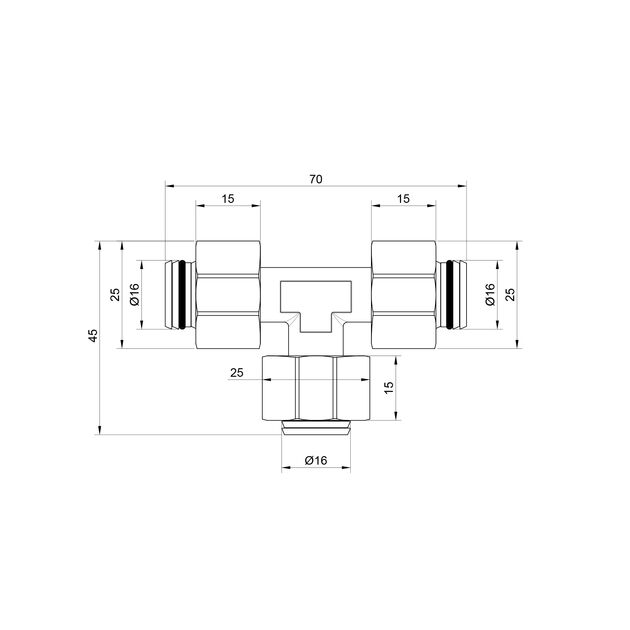 Тройник обжимной SD Plus 16 SD158W161616, фото , зображення 2 | SNABZHENIE.com.ua Тройник обжимной SD Plus 16 SD158W161616, фото , зображення 2 | SNABZHENIE.com.ua