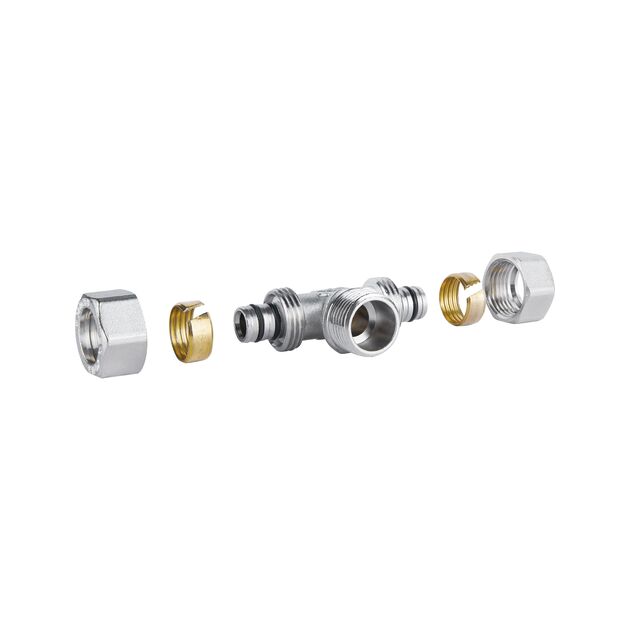 Тройник обжимной SD Plus 16х1/2"х16 НР SD160W161516, фото , изображение 3 | SNABZHENIE.com.ua Тройник обжимной SD Plus 16х1/2"х16 НР SD160W161516, фото , изображение 3 | SNABZHENIE.com.ua