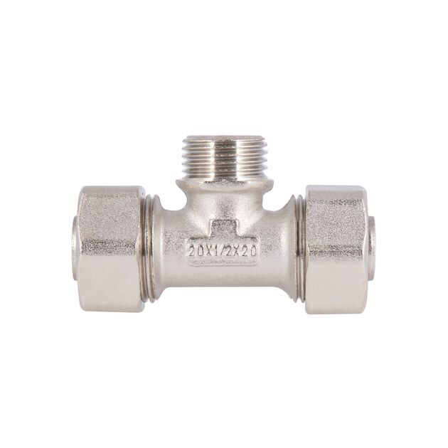 Тройник обжимной SD Plus 20х1/2"х20 НР SD160W201520, фото , изображение 3 | SNABZHENIE.com.ua Тройник обжимной SD Plus 20х1/2"х20 НР SD160W201520, фото , изображение 3 | SNABZHENIE.com.ua