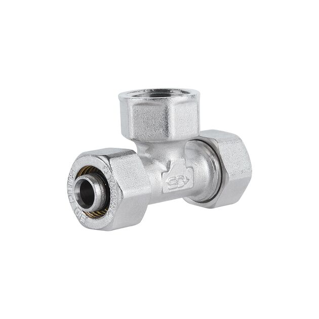 Тройник обжимной SD Plus 16х1/2"х16 ВР SD159W161516, фото  | SNABZHENIE.com.ua