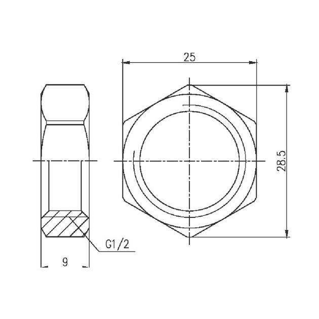 Контргайка SD Forte 1/2" SF35015, фото , изображение 2 | SNABZHENIE.com.ua Контргайка SD Forte 1/2" SF35015, фото , изображение 2 | SNABZHENIE.com.ua