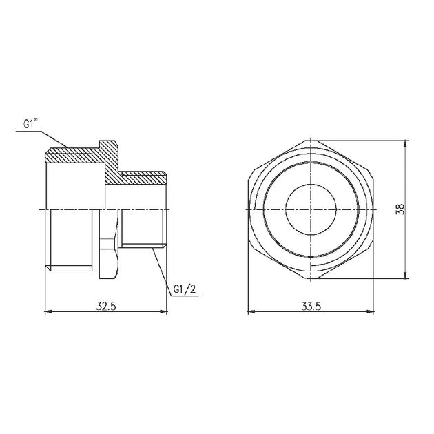 Ниппель редукционный SD Forte 1"х1/2" SF3592515, фото , зображення 2 | SNABZHENIE.com.ua Ниппель редукционный SD Forte 1"х1/2" SF3592515, фото , зображення 2 | SNABZHENIE.com.ua