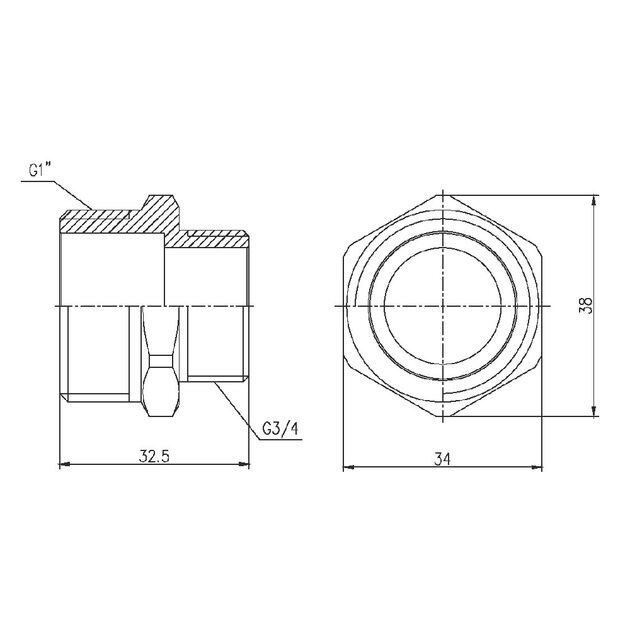 Ниппель редукционный SD Forte 1"х3/4" SF3592520, фото , зображення 2 | SNABZHENIE.com.ua Ниппель редукционный SD Forte 1"х3/4" SF3592520, фото , зображення 2 | SNABZHENIE.com.ua