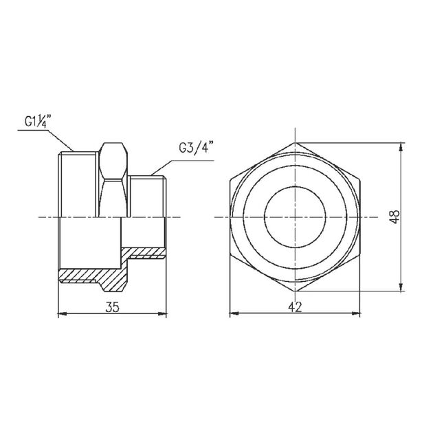 Ниппель редукционный SD Forte 1" 1/4х3/4" SF3593220, фото , изображение 2 | SNABZHENIE.com.ua Ниппель редукционный SD Forte 1" 1/4х3/4" SF3593220, фото , изображение 2 | SNABZHENIE.com.ua