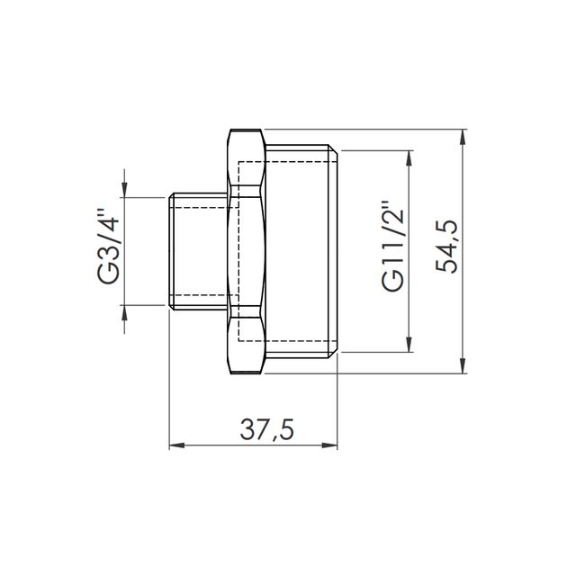 Ниппель редукционный SD Forte 1" 1/2х3/4" SF3594020, фото , изображение 2 | SNABZHENIE.com.ua Ниппель редукционный SD Forte 1" 1/2х3/4" SF3594020, фото , изображение 2 | SNABZHENIE.com.ua