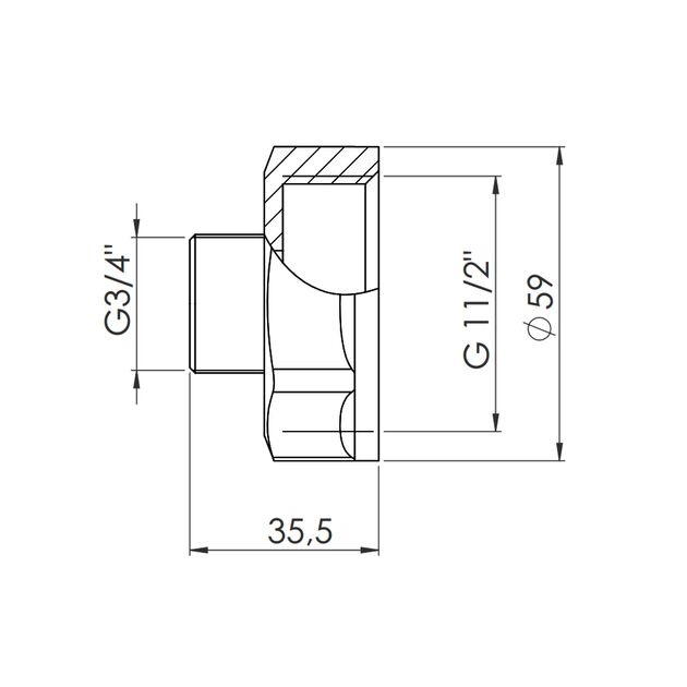 Переход SD Forte 1" 1/2х3/4" ВН SF3604020, фото , изображение 2 | SNABZHENIE.com.ua Переход SD Forte 1" 1/2х3/4" ВН SF3604020, фото , изображение 2 | SNABZHENIE.com.ua