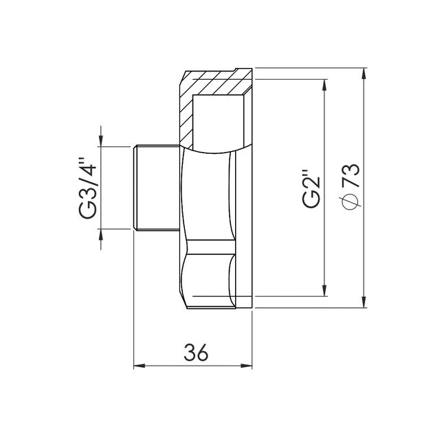 Переход SD Forte 2"х3/4" ВН SF3605020, фото , изображение 2 | SNABZHENIE.com.ua Переход SD Forte 2"х3/4" ВН SF3605020, фото , изображение 2 | SNABZHENIE.com.ua