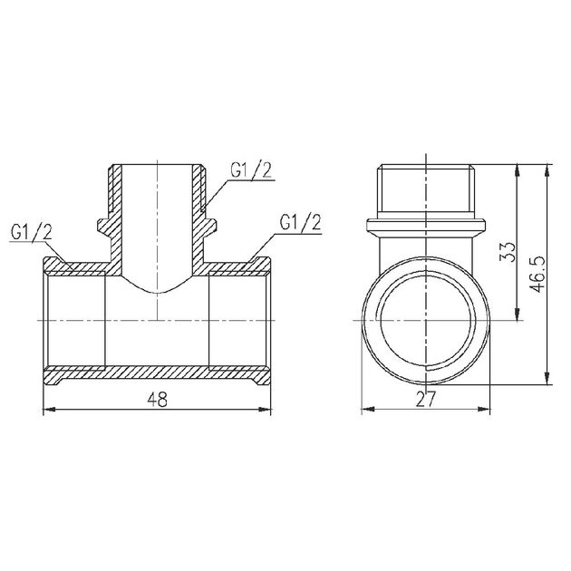 Тройник SD Forte 1/2" ВНВ SF36415, фото , изображение 2 | SNABZHENIE.com.ua Тройник SD Forte 1/2" ВНВ SF36415, фото , изображение 2 | SNABZHENIE.com.ua