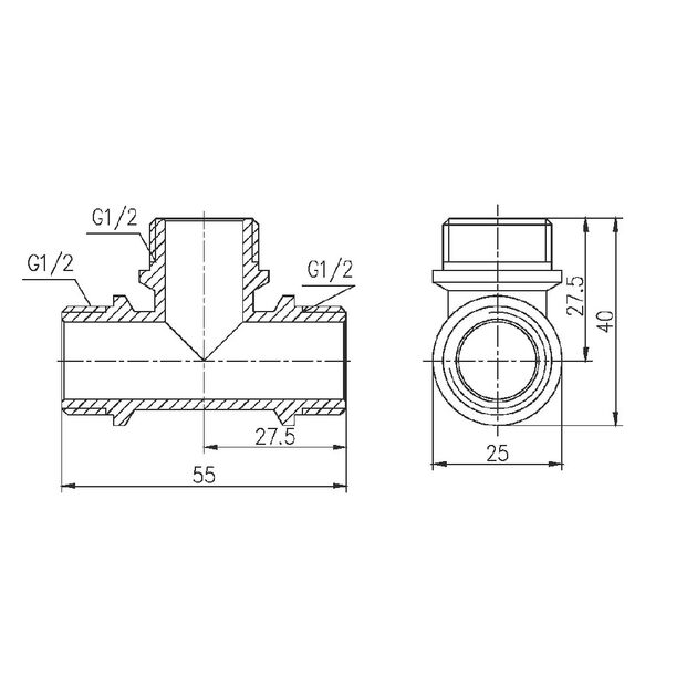 Тройник SD Forte 1/2" НН SF36715, фото , изображение 2 | SNABZHENIE.com.ua Тройник SD Forte 1/2" НН SF36715, фото , изображение 2 | SNABZHENIE.com.ua
