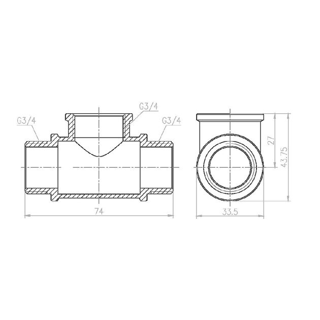 Тройник SD Forte 3/4" ВНН SF36620, фото , изображение 2 | SNABZHENIE.com.ua Тройник SD Forte 3/4" ВНН SF36620, фото , изображение 2 | SNABZHENIE.com.ua