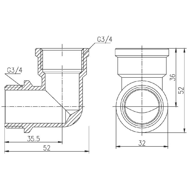 Уголок SD Forte 3/4" ВН SF37220, фото , изображение 2 | SNABZHENIE.com.ua Уголок SD Forte 3/4" ВН SF37220, фото , изображение 2 | SNABZHENIE.com.ua