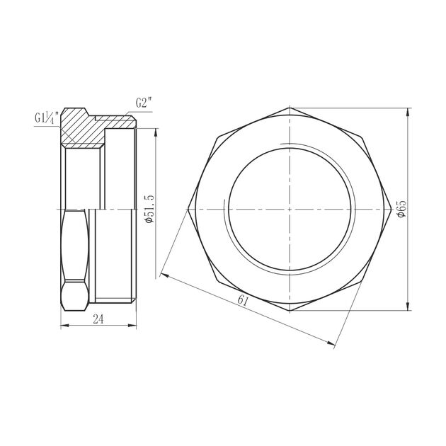 Футорка SD Forte 2"х1" 1/4 НВ SF3745032, фото , зображення 2 | SNABZHENIE.com.ua Футорка SD Forte 2"х1" 1/4 НВ SF3745032, фото , зображення 2 | SNABZHENIE.com.ua