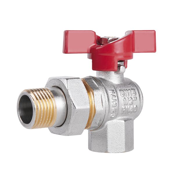 Кран шаровой "Американка" SD Plus угловой 1/2" ВН SD222W15, фото  | SNABZHENIE.com.ua