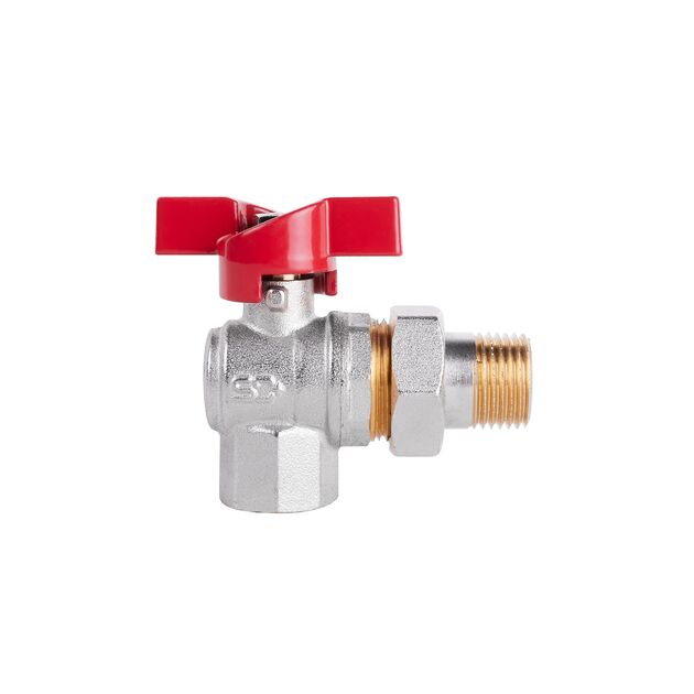 Кран шаровой "Американка" SD Plus угловой 1/2" ВН SD222W15, фото , изображение 3 | SNABZHENIE.com.ua Кран шаровой "Американка" SD Plus угловой 1/2" ВН SD222W15, фото , изображение 3 | SNABZHENIE.com.ua