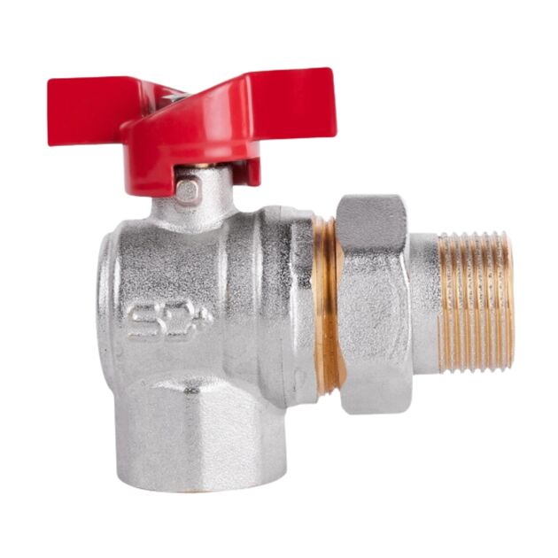 Кран шаровой "Американка" SD Plus угловой 3/4" ВН SD222W20, фото , изображение 3 | SNABZHENIE.com.ua Кран шаровой "Американка" SD Plus угловой 3/4" ВН SD222W20, фото , изображение 3 | SNABZHENIE.com.ua
