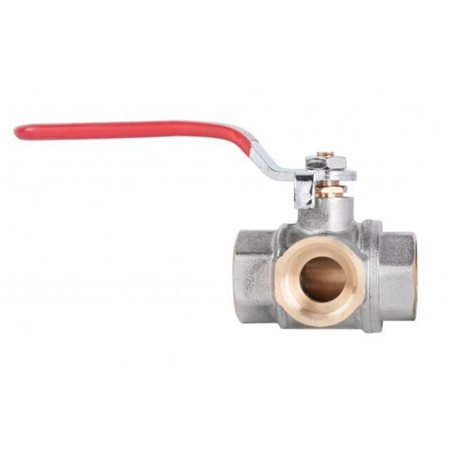 SD Plus Кран шаровой трехходовой 1/2"ВВВ SD310W15, фото  | SNABZHENIE.com.ua