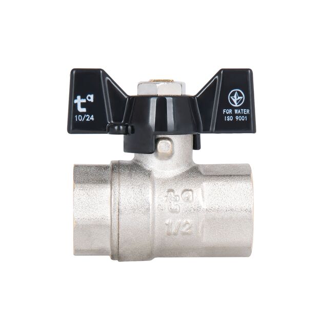 Кран шаровой SD Plus 1/2" ВР для воды (бабочка) SD602W15, фото , изображение 4 | SNABZHENIE.com.ua Кран шаровой SD Plus 1/2" ВР для воды (бабочка) SD602W15, фото , изображение 4 | SNABZHENIE.com.ua