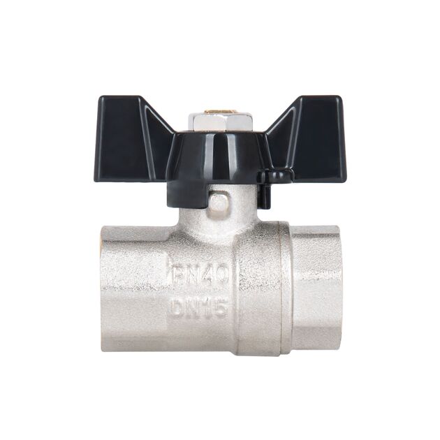 Кран шаровой SD Plus 1/2" ВР для воды (бабочка) SD602W15, фото , изображение 5 | SNABZHENIE.com.ua Кран шаровой SD Plus 1/2" ВР для воды (бабочка) SD602W15, фото , изображение 5 | SNABZHENIE.com.ua