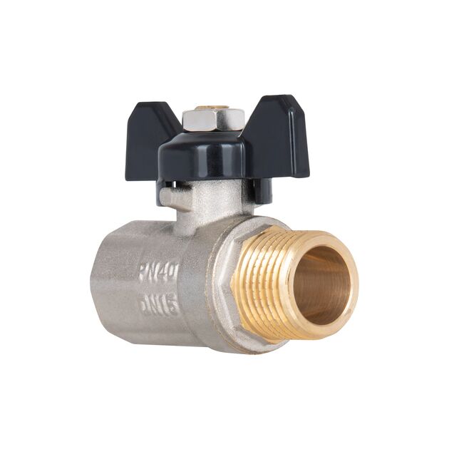 Кран шаровой SD Plus 1/2" ВН для воды (бабочка) SD607W15, фото , изображение 3 | SNABZHENIE.com.ua Кран шаровой SD Plus 1/2" ВН для воды (бабочка) SD607W15, фото , изображение 3 | SNABZHENIE.com.ua