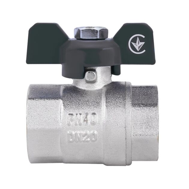 Кран шаровой SD Plus 3/4" ВР для воды (бабочка) SD602W20, фото , изображение 3 | SNABZHENIE.com.ua Кран шаровой SD Plus 3/4" ВР для воды (бабочка) SD602W20, фото , изображение 3 | SNABZHENIE.com.ua
