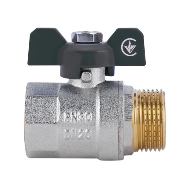 Кран шаровой SD Plus 3/4" ВН для воды (бабочка) SD607W20, фото , зображення 3 | SNABZHENIE.com.ua Кран шаровой SD Plus 3/4" ВН для воды (бабочка) SD607W20, фото , зображення 3 | SNABZHENIE.com.ua