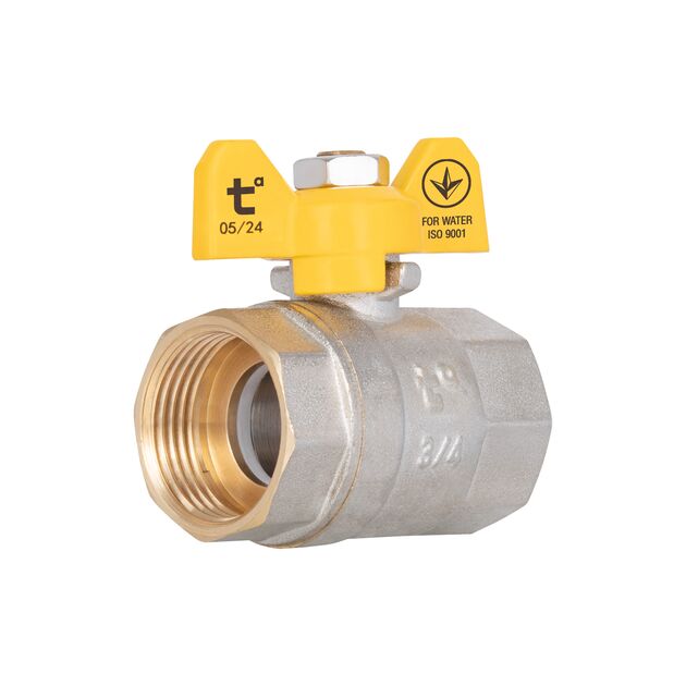 Кран шаровой SD Plus 3/4" ВР для газа (бабочка) SD602G20, фото  | SNABZHENIE.com.ua