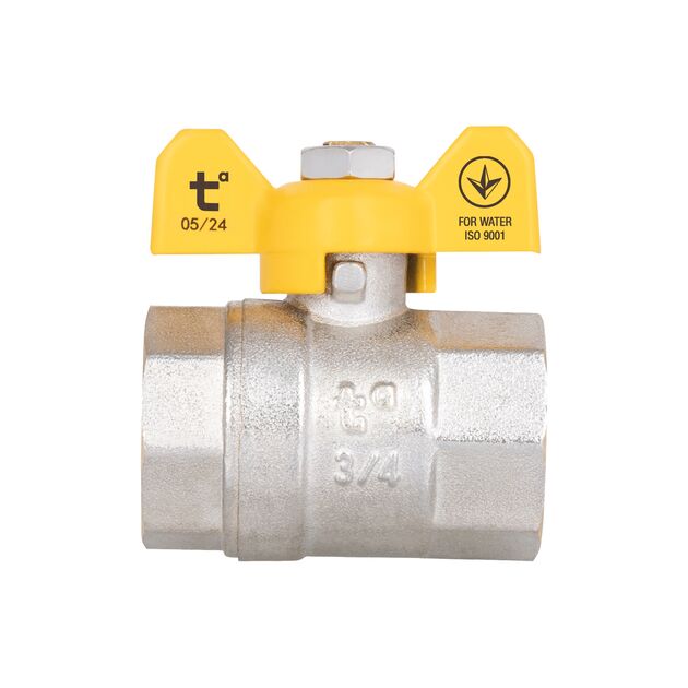 Кран шаровой SD Plus 3/4" ВР для газа (бабочка) SD602G20, фото , изображение 4 | SNABZHENIE.com.ua Кран шаровой SD Plus 3/4" ВР для газа (бабочка) SD602G20, фото , изображение 4 | SNABZHENIE.com.ua